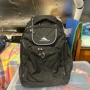 High Sierra Black Backpack for Men